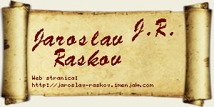 Jaroslav Raškov vizit kartica